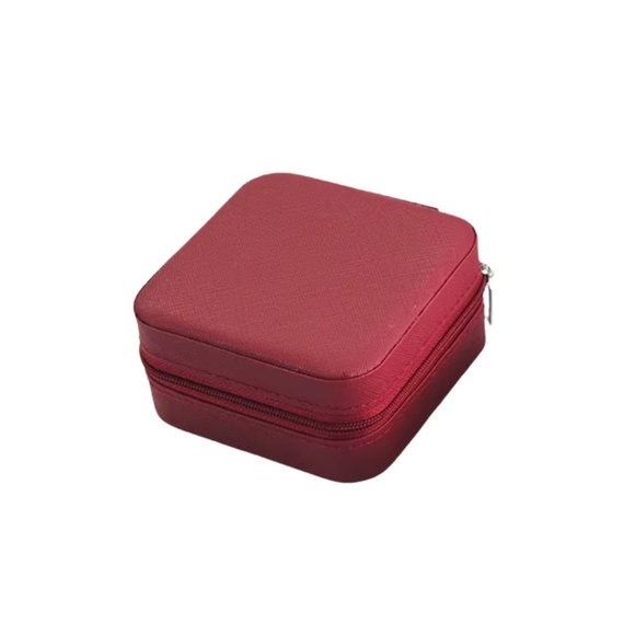 Red Jewelry Mini Travel Case - Picture 1 of 2
